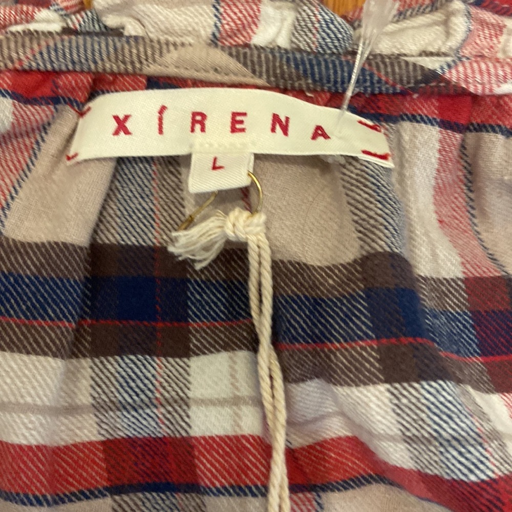 NWT Xirena Juliette flannel top - Picture 2 of 5
